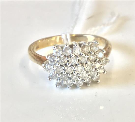 9ct gold diamond ring